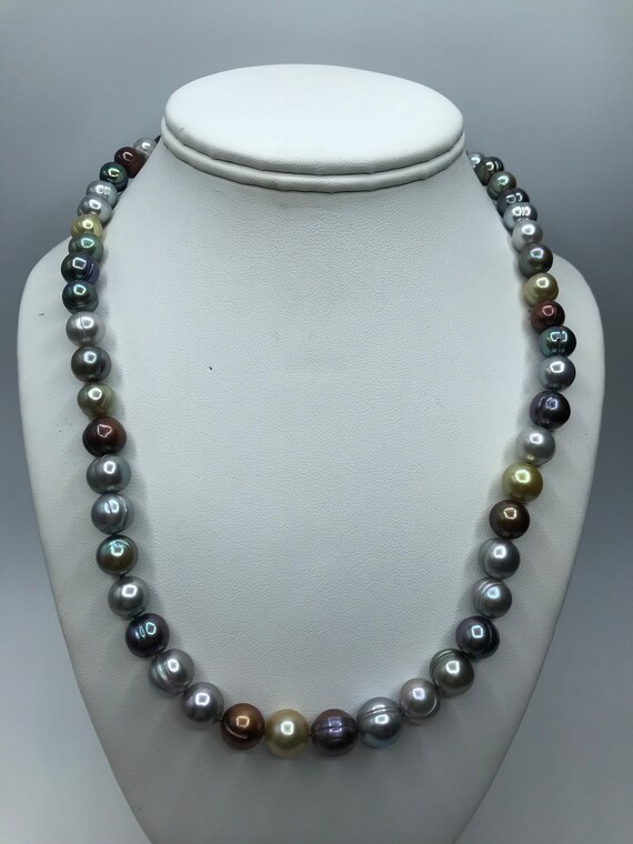 Vintage Honora Multi-color Strand with 925 Sterlin