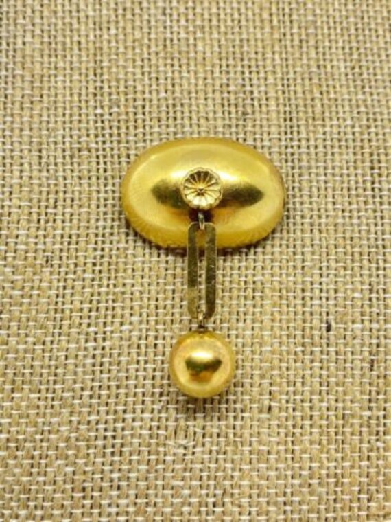 Antique Victorian 14k Yellow Gold Articulated Bro… - image 1