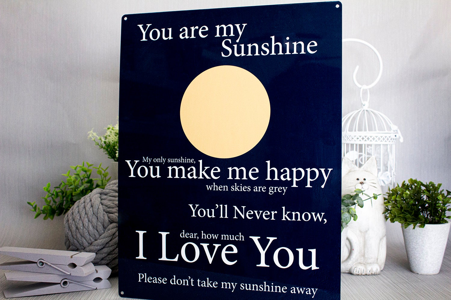 You Are My Sunshine Metal Sign Etsy