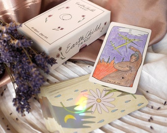 Earth Child Tarot Deck: Intuitive Tarot Cards for dreamers. Affirmative illustrated tarot cards.