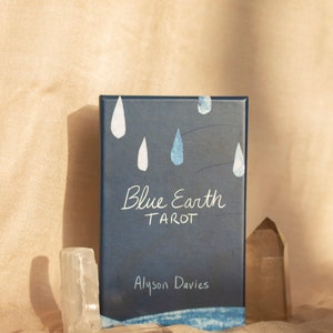 Blue Earth Tarot Deck: Cyanotype collage tarot cards. Nature based intuitive deck. image 9
