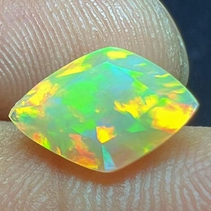 AAA+ Ethiopian Opal, Faceted Opal, Opal Kite, Size - 8X12  Mm. AAA+ Cut Opal, Welo Opal, Opal Making For Ring Jewelry. 2 CT