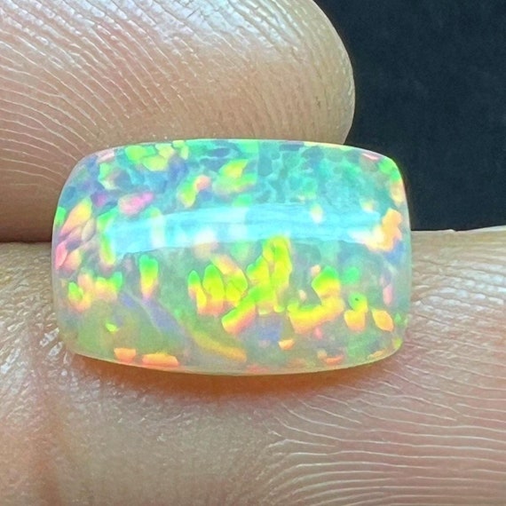 CT HONEYCOMB Pattern Natural Ethiopian Opal Baguette Cut Opal
