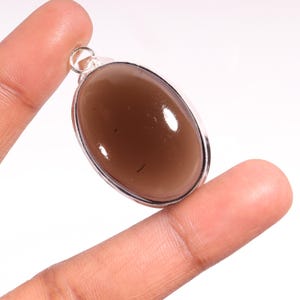 AAA+ Smoky Quartz Gemstone Pendant, 925 Sterling Silver Pendant, Fashion Pendant Jewelry, Pendant For Women, Quartz Pendant Jewelry.