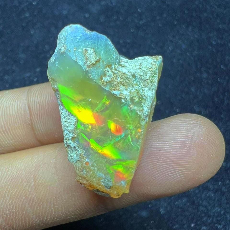 Lot De 80 Carats D'opale Brute éthiopienne – Cristaux Naturels Non Traités – Qualité Feu