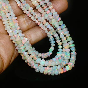 NATURAL Tumble Opal Beads, Gemstone Beads, Ethiopian Opal Beads, Nuggets Opal Beads, Plain Opal Beads, Loose Opal Beads, Opal Strands.