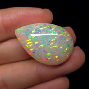 Brilliant Pear Cut Ethiopian Opal, Loose Opal, Fire Opal, Welo Opal, AAA+ Opal, Opal Pear, Opal For Jewelry. 23.60 Carat