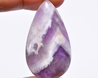Amazing Quality 100% Natural Purple Labradorite Cabochon Pear Shape Stone Loose Purple Fire Labradorite Gemstone 42 Ct 39X21X6 MM Gemstone