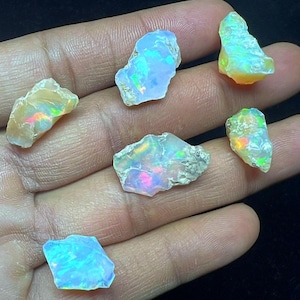 Ethiopian Opal Rough, Opal Crystal, Opal Gemstone Raw Lot, Fire Opal, Welo Opal, Natural Opal Rough Lot, Opal Raw Jewelry. 41 CT