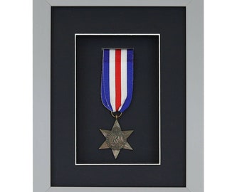 3D Deep Medal Box Frame For War, Military and Sports Medals - Grey