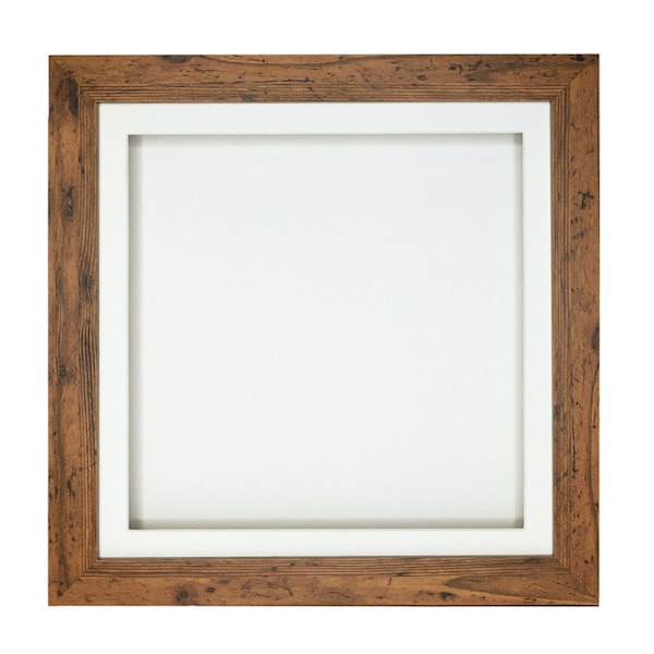 3D Deep Box Frame Range Picture Photo Frame Display Various Sizes Medium Oak