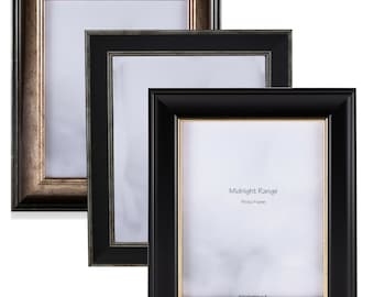 Photo Frame Vintage Style 902 Black Gold Picture Poster Wide Large Wall UK