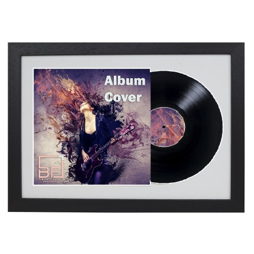 12 Vinyl LP Record & Album Cover Frame Oxford Black / Etsy UK