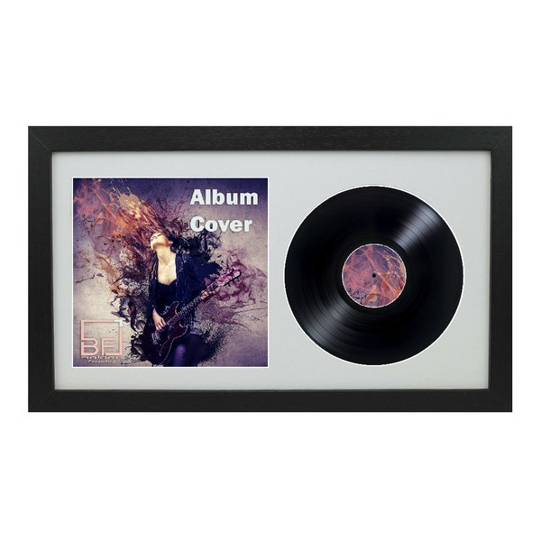 12" / 10" / 7" Double Vinyl LP Record and Album Cover Frame Memorabilia Wall Display