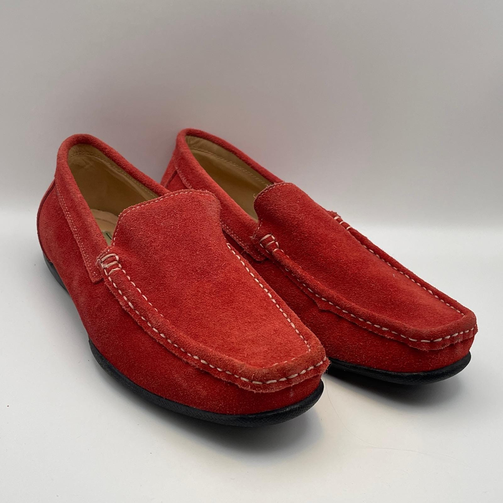Donald J Pliner Mens Driving Loafers Size 11  Red Suede Slip On Casual S… Amazon.com | Donald Pliner Men main image 3