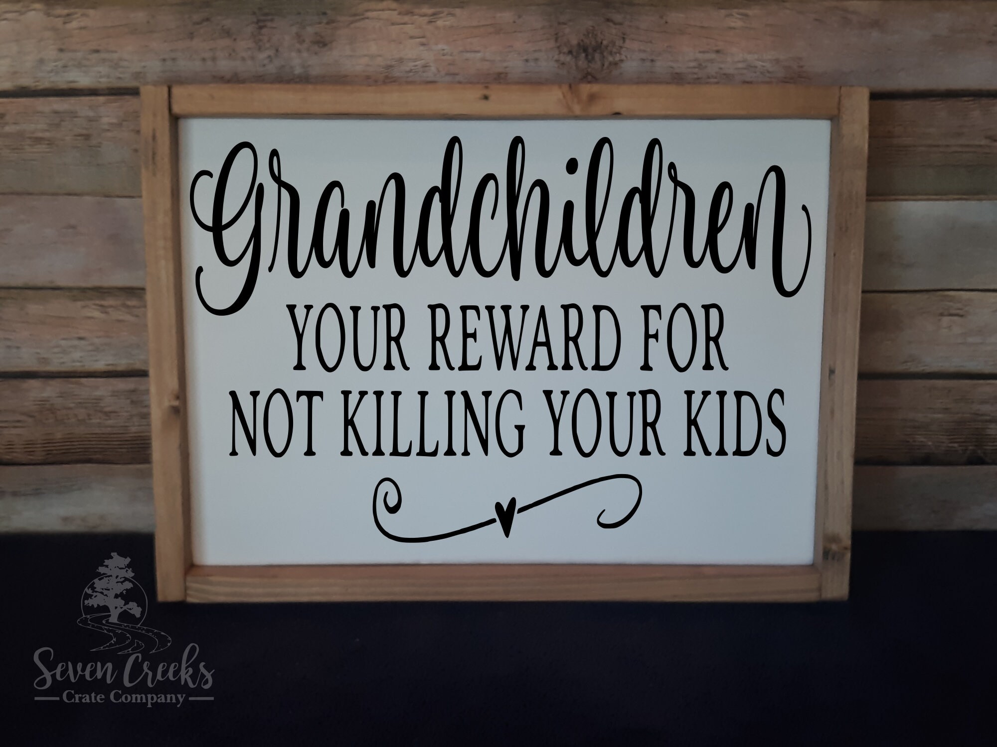 Grandchildren are Your Reward 5x16x.5 Wood Plaque or Table Top Wall Décor Grandchildren are Your Reward 5x16x.5 Wood Plaque or Table Top Wall Décor