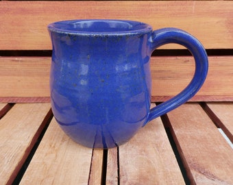 Classic Deep Blue Mug, Nature-Inspired, Hand-Thrown Pottery made especially for you, Microwave, Dishwasher, Oven Safe