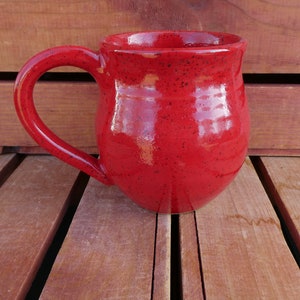 Ohio State Coffee Mug/Red Mug, Gray Ohio/Nature Inspired Pottery/Yellow Creek Pottery image 4