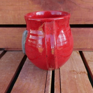 Ohio State Coffee Mug/Red Mug, Gray Ohio/Nature Inspired Pottery/Yellow Creek Pottery image 2