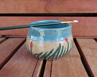 Painter's Water Cup/Wetland Design/Nature Inspired/Yellow Creek Pottery