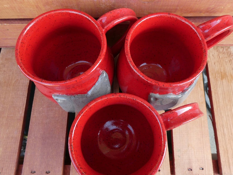 Ohio State Coffee Mug/Red Mug, Gray Ohio/Nature Inspired Pottery/Yellow Creek Pottery image 9
