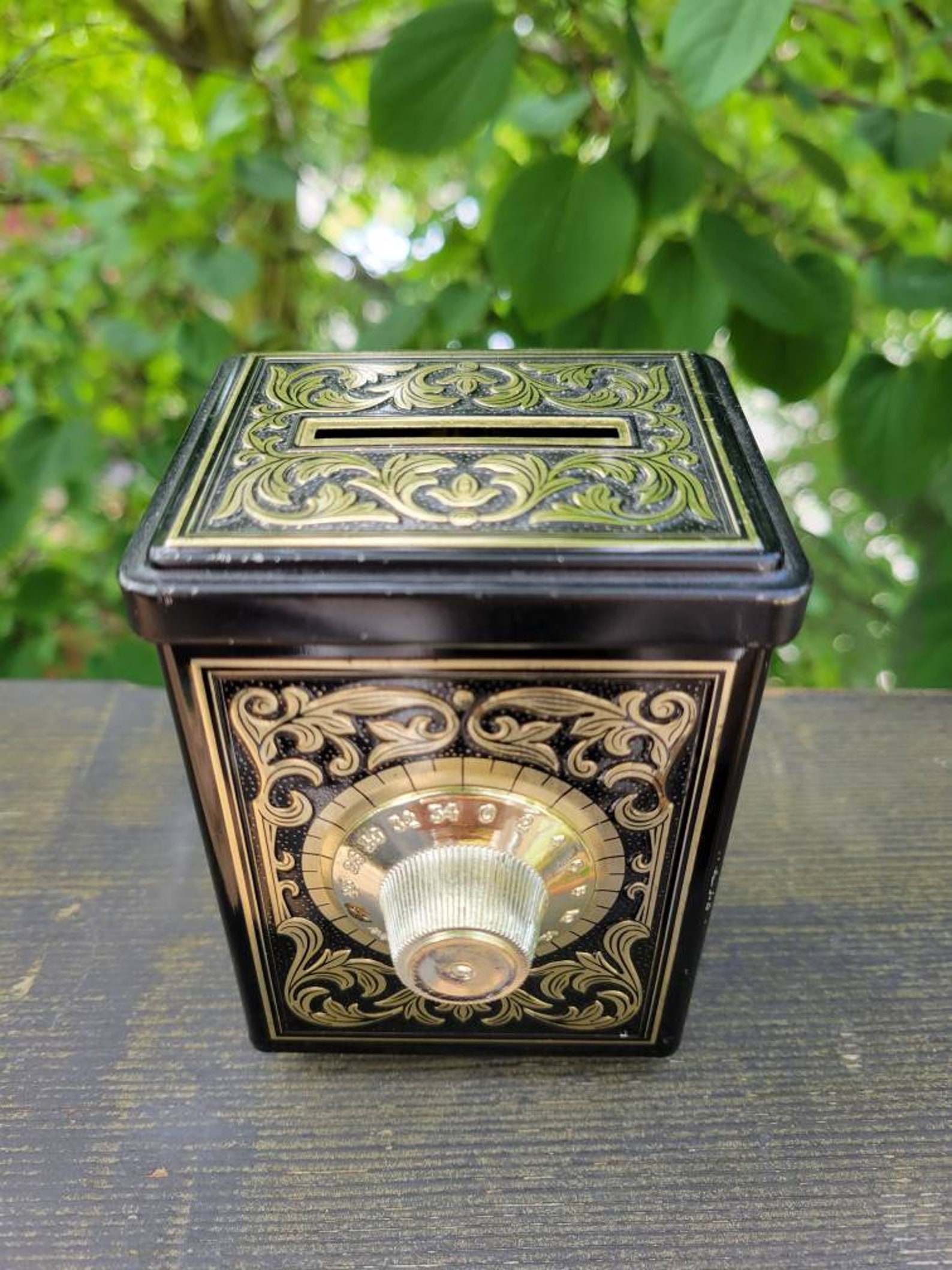 Vintage Avon Coin Bank Safe Etsy
