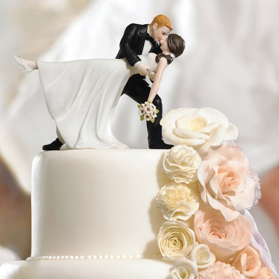 Cake Topper Torta Matrimonio Ballo Dipinto a mano Tango Cake topper couple  Dancing Bride And Groom Figurine -  Italia