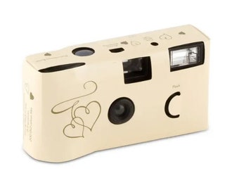 Macchinetta Fotografica usa e getta con Flash Disposable Camera golden hearts