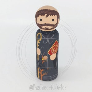 St. Benedict Wooden Saint Peg