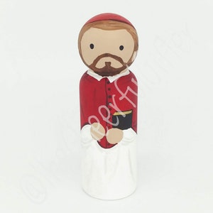 St. Robert Bellarmine Wooden Saint Peg