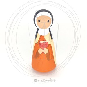 St. Ava Wooden Saint Peg