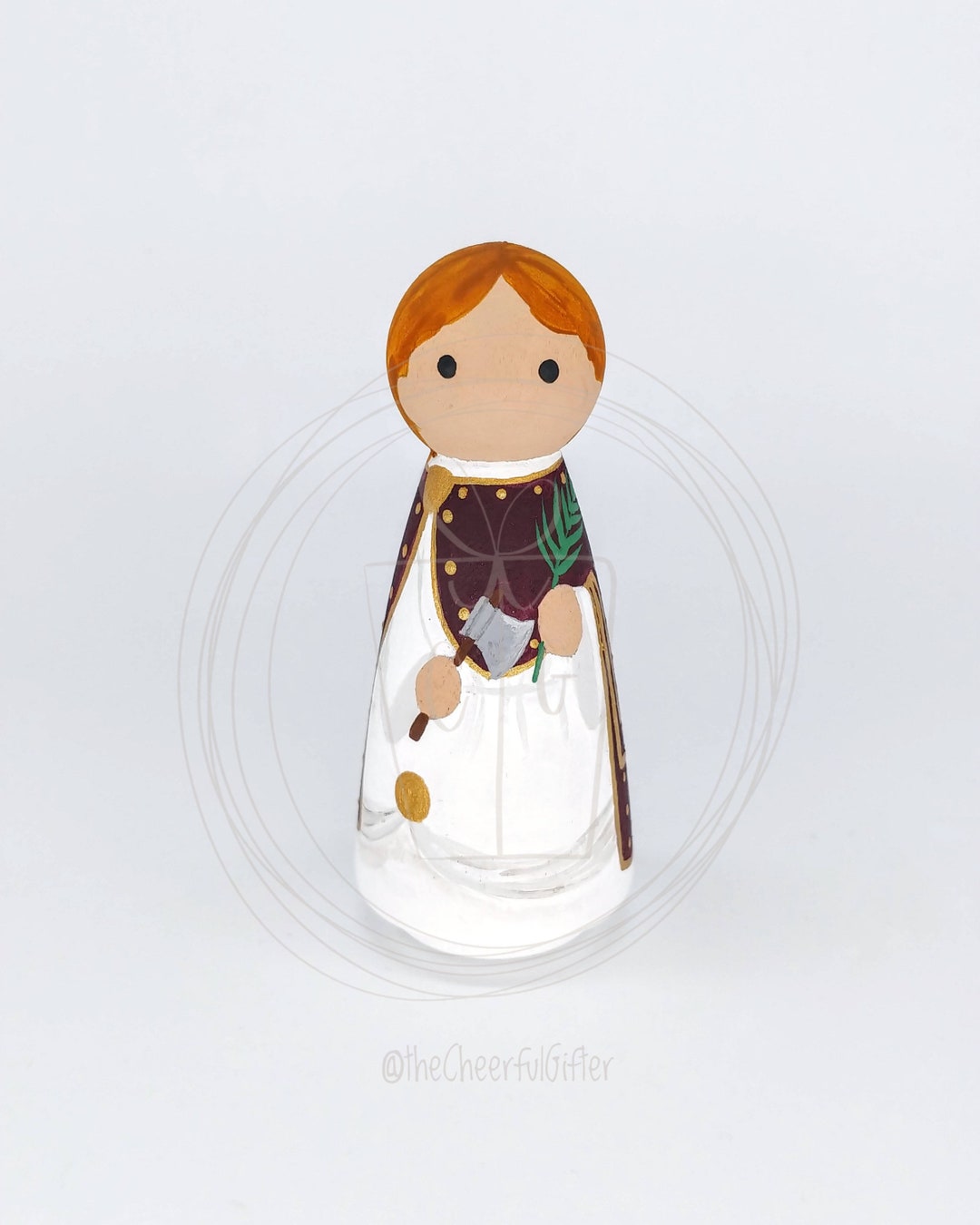 St. Grace of Lerida Wooden Saint Peg - Etsy
