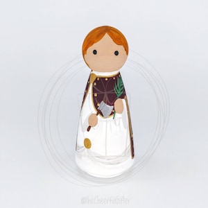 St. Grace of Lerida Wooden Saint Peg