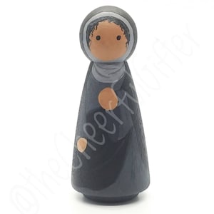 St. Monica Wooden Saint Peg