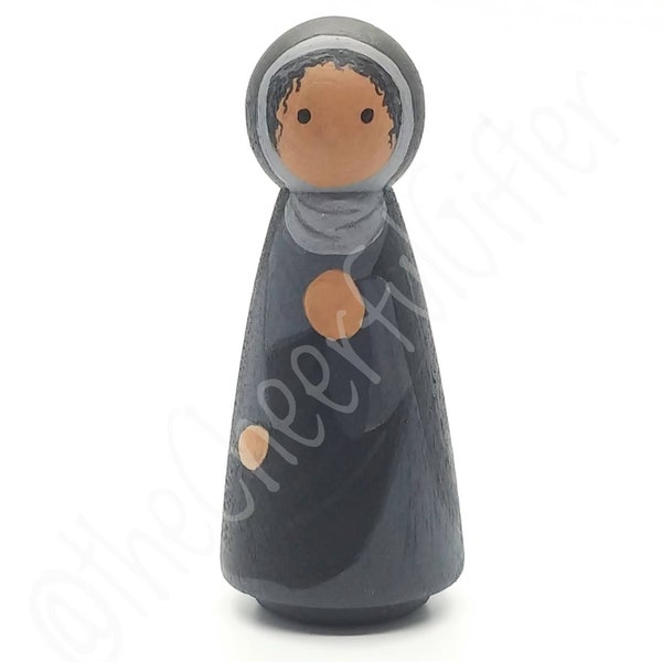 St. Monica Wooden Saint Peg