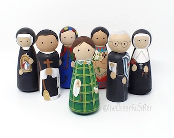 Custom Saint Peg dolls