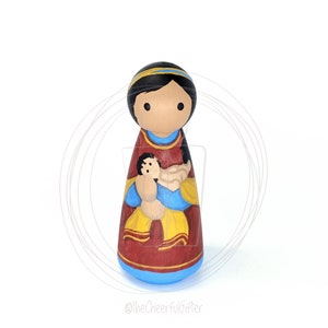 St. Perpetua Wooden Saint Peg