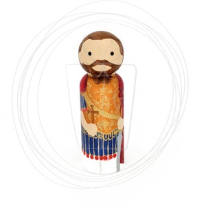 St. Theodore Wooden Saint Peg