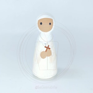 St. Marie  Amandine Wooden Saint Peg
