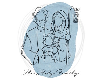 The Holy Family Art Print / Saint Art