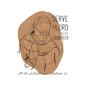 St Pio of Pietrelcina (Padre Pio) Print / Saint Quote Art