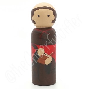 St. Bonaventure Wooden Saint Peg