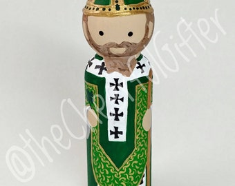 St. Patrick Wooden Saint Peg