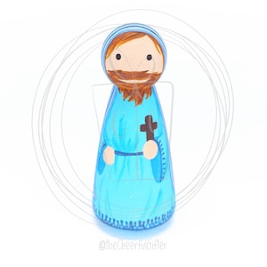 St. Wilgefortis Wooden Saint Peg