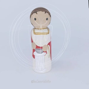 Pontius Pilate Wooden Saint Peg