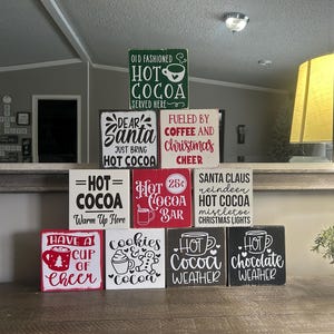 Kitchen signs, farmhouse plaque, block sign, shelf sitter, tier tray sign, mini kitchen sign, shelf decor, small kitchen sign, gift, funny image 4