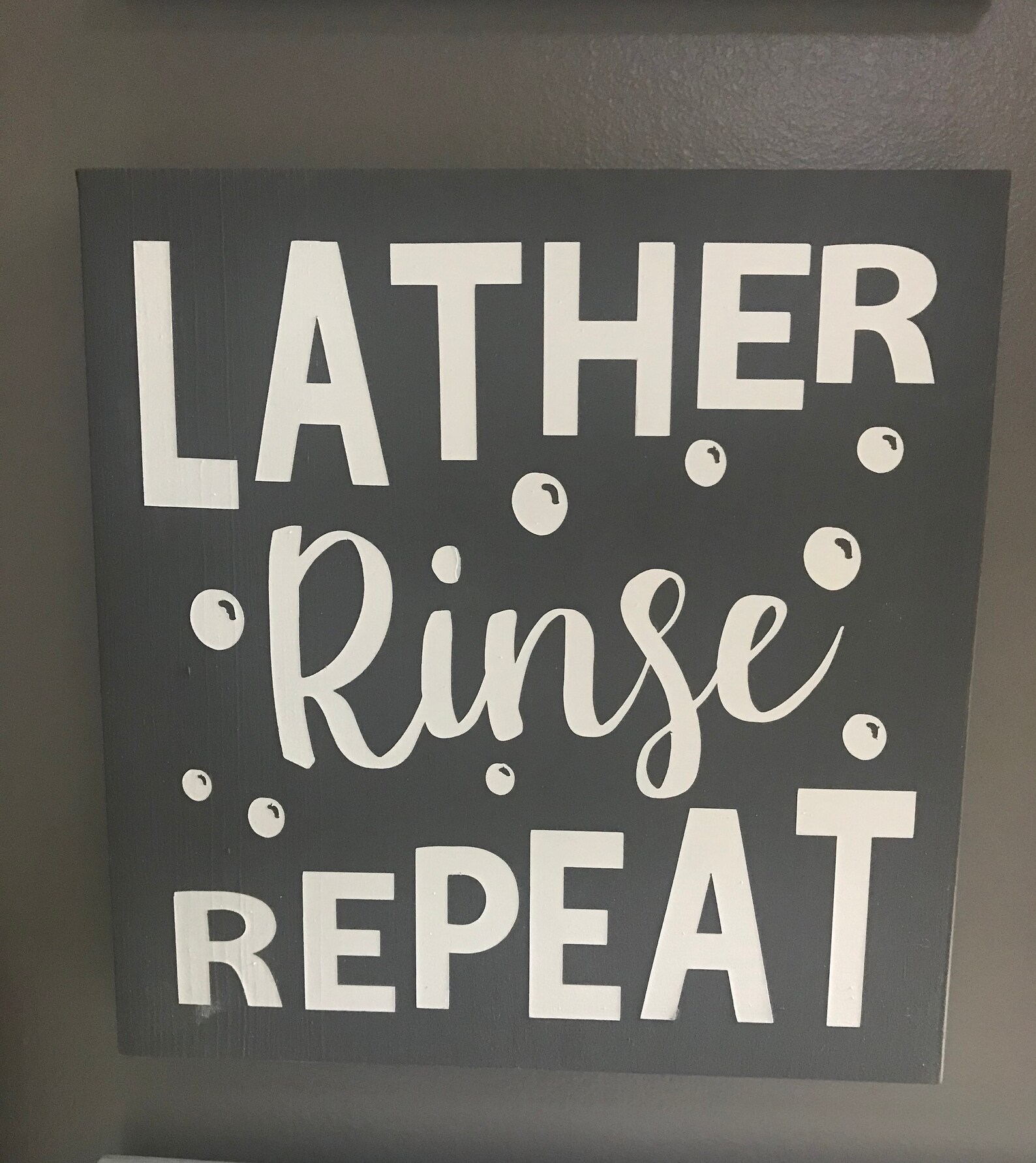 Lather Rinse Repeat Wood Sign Rinse Sign Kid Bath Bathroom - Etsy