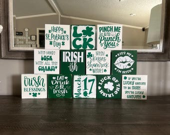 St. Patrick's Day Mini Wood Sign, Irish Decor