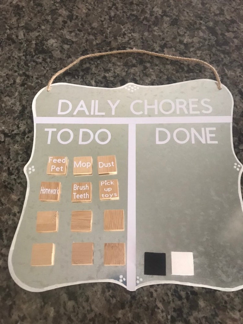 Etsy Magnetic Chore Chart