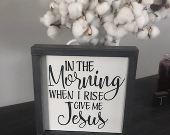 Give Me Jesus Sign - Framed Wood Religious Decor